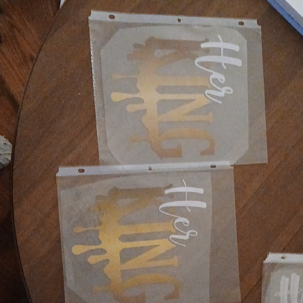 Her King Gold and White Binder Dividers